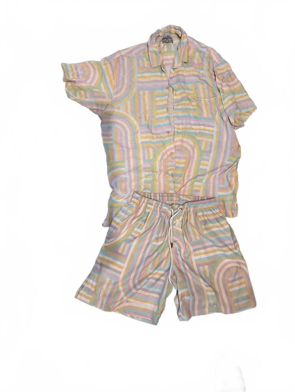 Kenny Flowers Swim Trunks and Shirt Set - XL